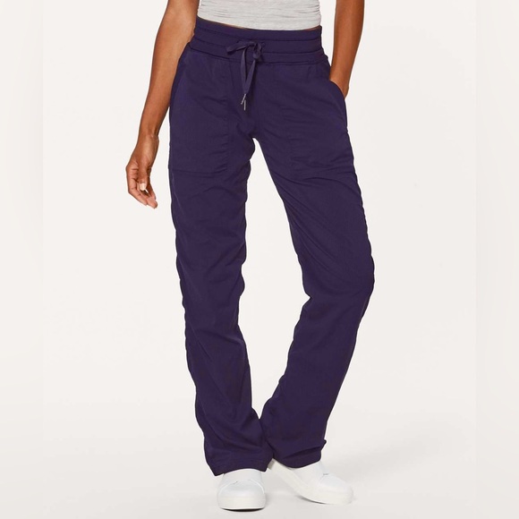lululemon athletica Pants - Lululemon Dance Studio Pant Regular 32" Deep Indigo Navy Blue Purple 8 Medium